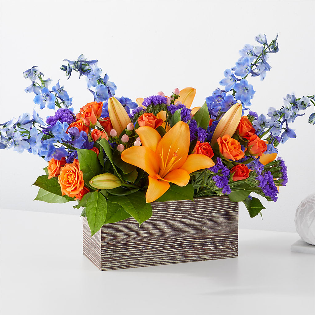 Radiant Citrus Box Bouquet – Magnolia Oaks Florist, Tyrone GA