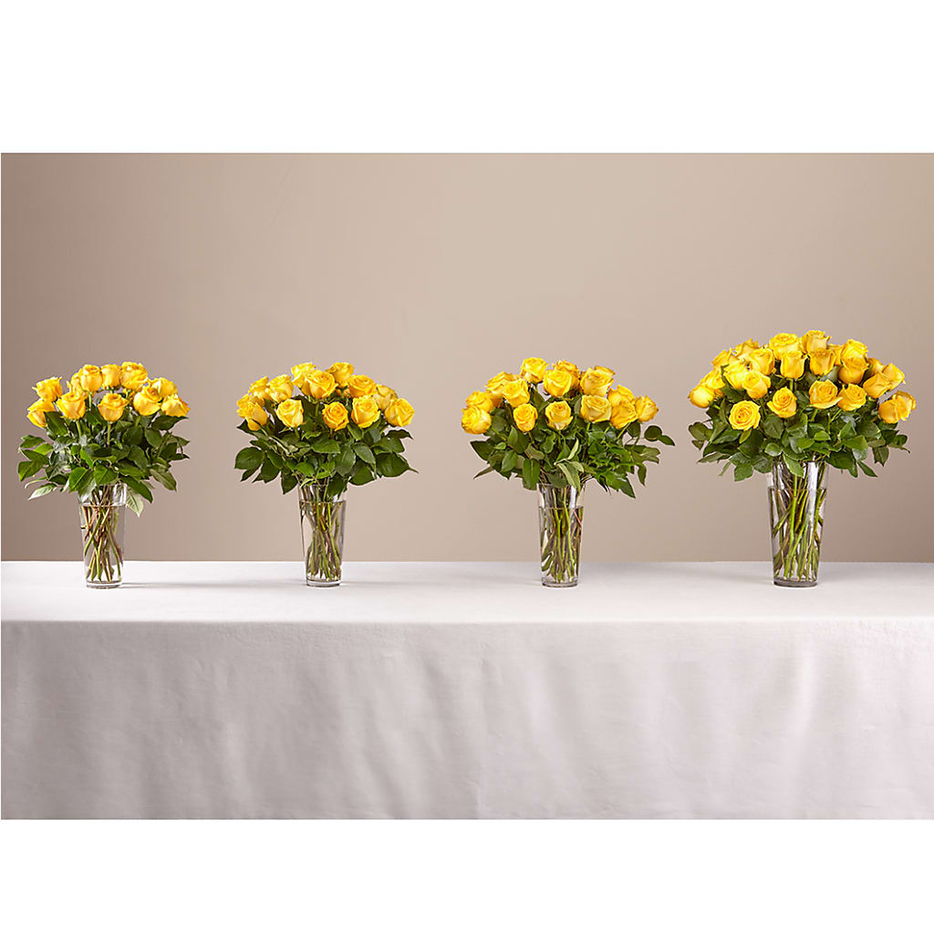 Long Stem Yellow Rose Bouquet – Magnolia Oaks Florist, Tyrone GA