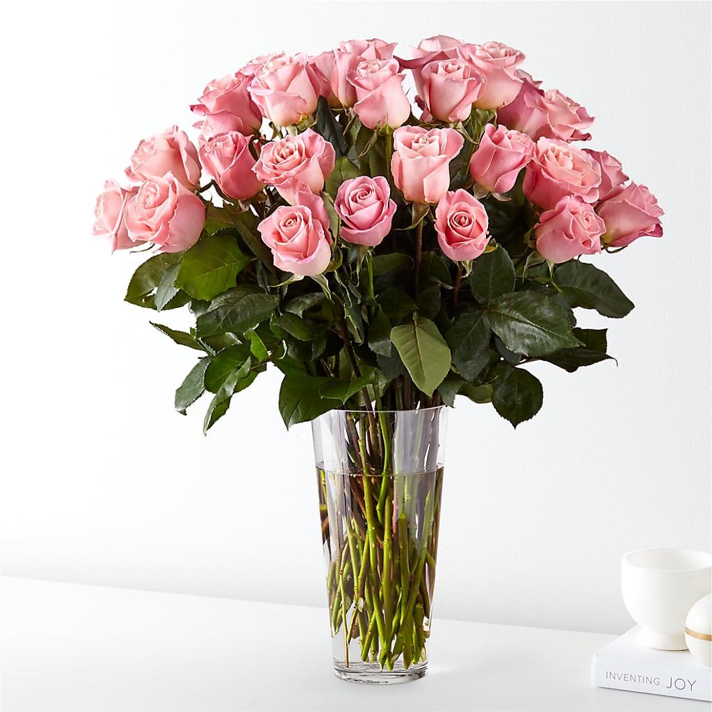 Long Stem Pink Rose Bouquet – Magnolia Oaks Florist, Tyrone GA