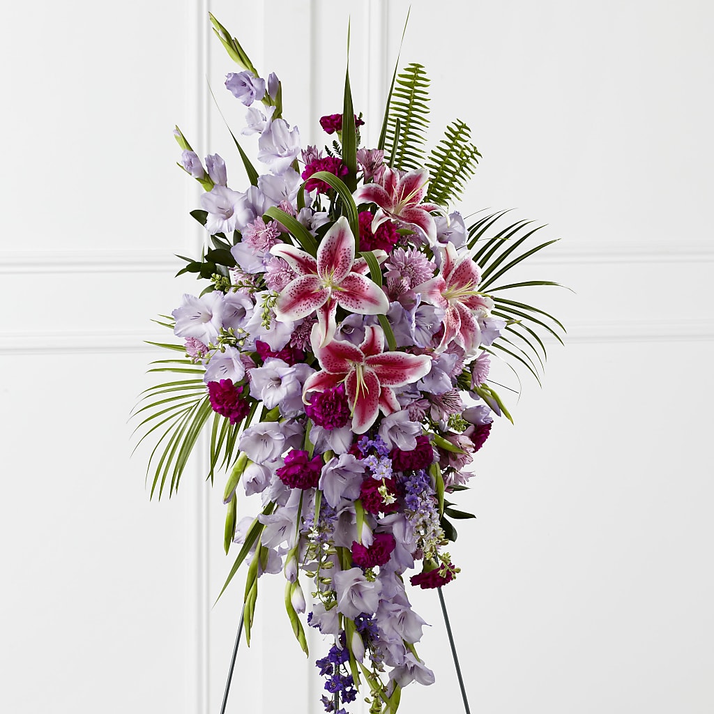 Tender Touch Standing Spray – Magnolia Oaks Florist, Tyrone GA