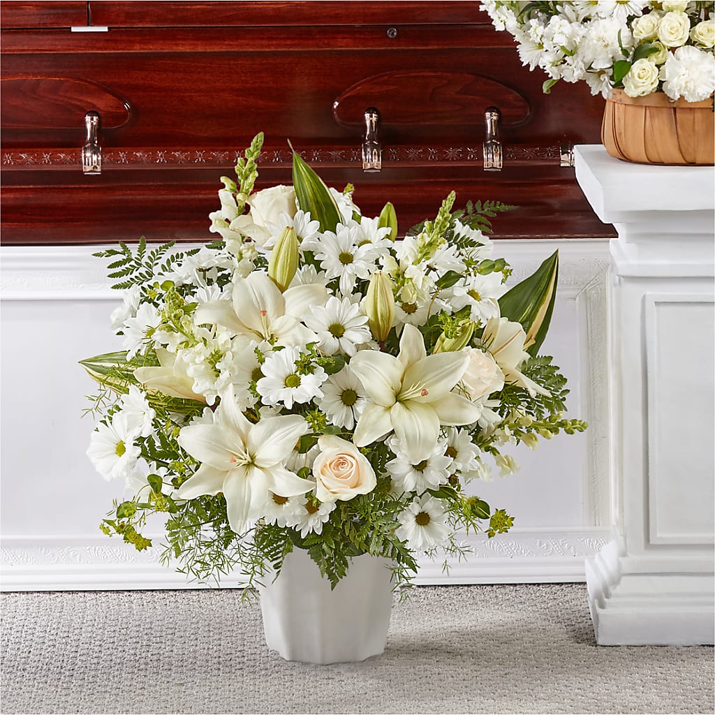 Thoughts of Tranquility Floor Basket – Magnolia Oaks Florist, Tyrone GA