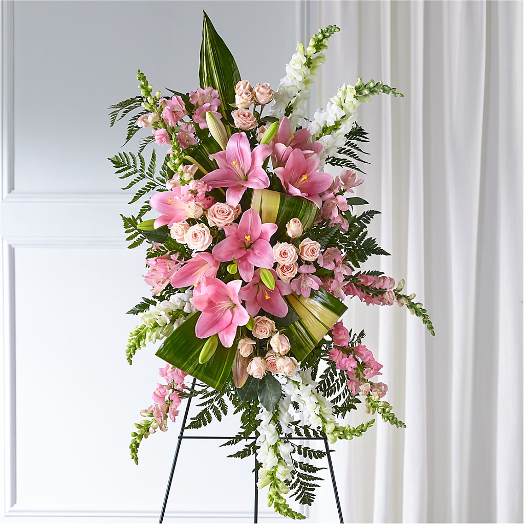 Elegant Embrace Standing Spray – Magnolia Oaks Florist, Tyrone GA