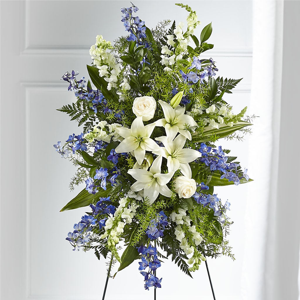 Faithful Friend Standing Spray – Magnolia Oaks Florist, Tyrone GA