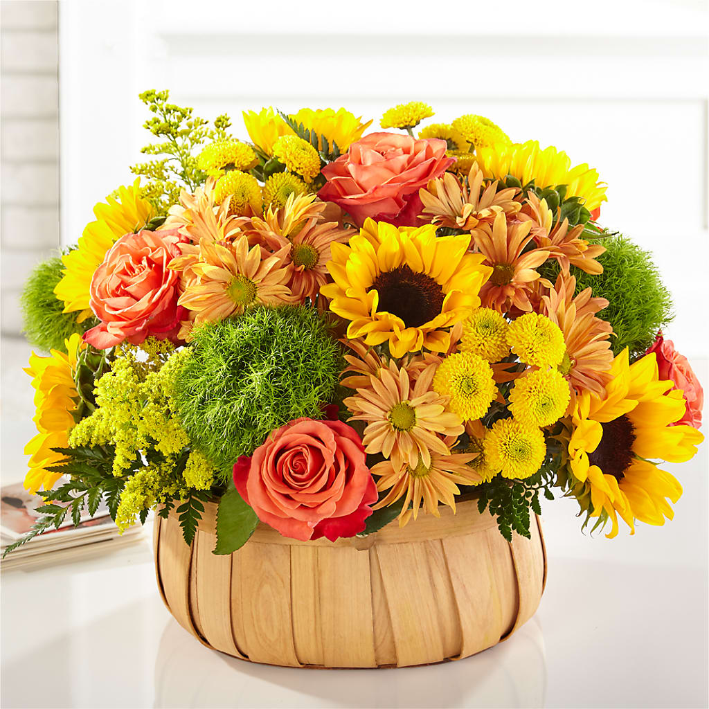 Harvest Sunflower Basket – Magnolia Oaks Florist, Tyrone GA