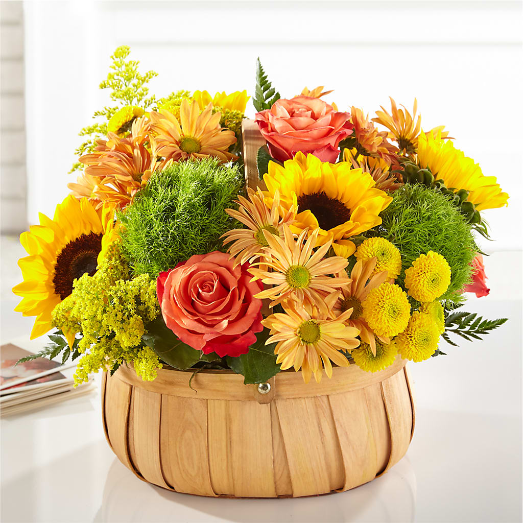 Harvest Sunflower Basket – Magnolia Oaks Florist, Tyrone GA