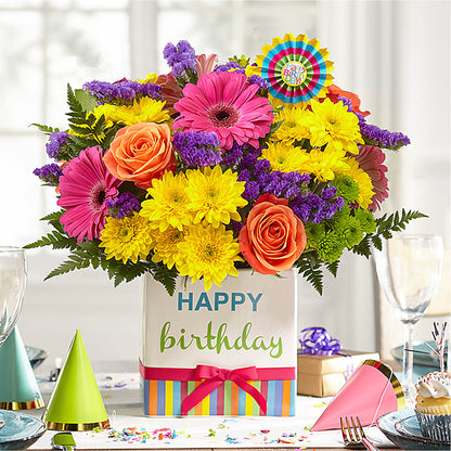 Birthday Brights Bouquet –  Magnolia Oaks Florist, Tyrone GA