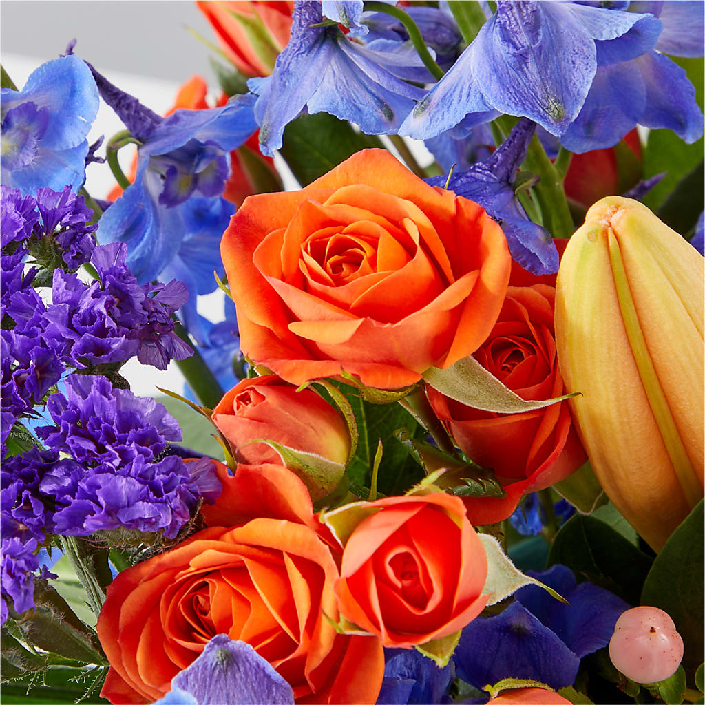 Radiant Citrus Box Bouquet –  Magnolia Oaks Florist, Tyrone GA