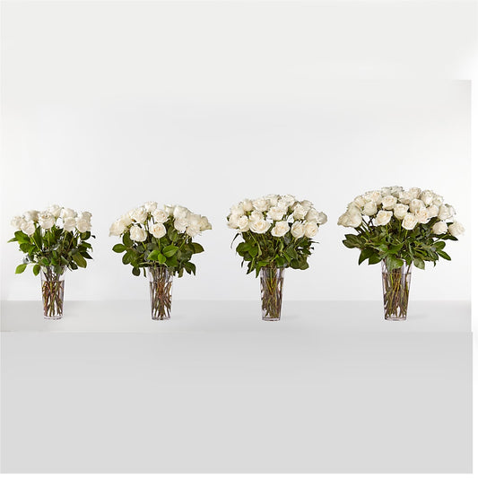 Long Stem White Rose Bouquet –  Magnolia Oaks Florist, Tyrone GA
