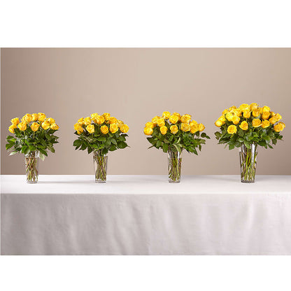 Long Stem Yellow Rose Bouquet –  Magnolia Oaks Florist, Tyrone GA