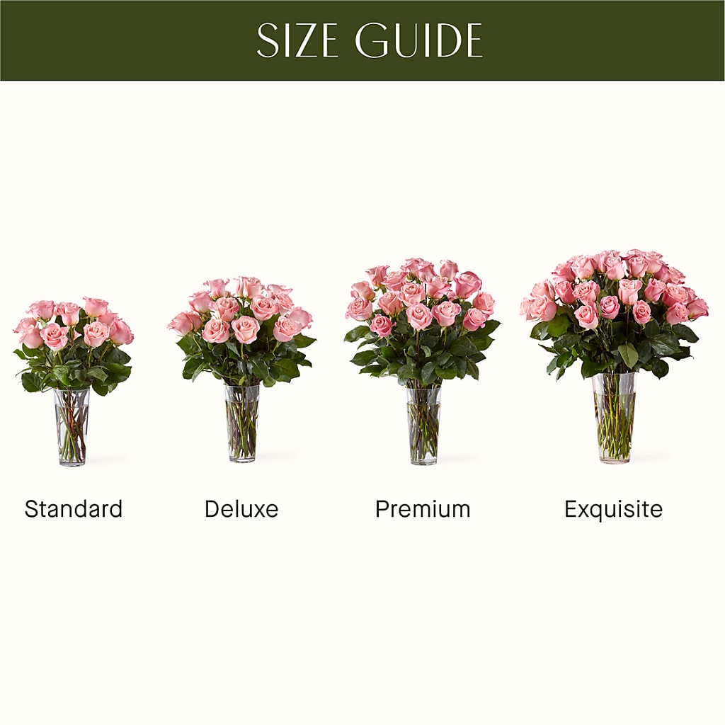 Long Stem Pink Rose Bouquet –  Magnolia Oaks Florist, Tyrone GA