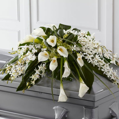 Angel Wings Casket Spray –  Magnolia Oaks Florist, Tyrone GA