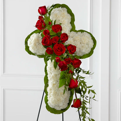 Floral Cross Easel –  Magnolia Oaks Florist, Tyrone GA