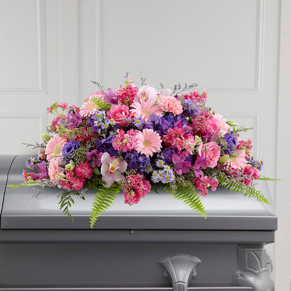 Glorious Garden Casket Spray –  Magnolia Oaks Florist, Tyrone GA