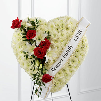Heartfelt Hero Standing Heart –  Magnolia Oaks Florist, Tyrone GA