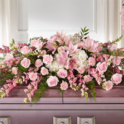 Life & Remembrance Casket Spray –  Magnolia Oaks Florist, Tyrone GA