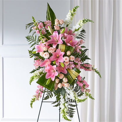 Elegant Embrace Standing Spray –  Magnolia Oaks Florist, Tyrone GA