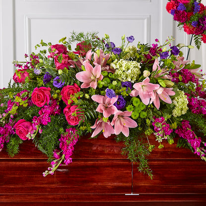 Radiant Tribute Casket Spray –  Magnolia Oaks Florist, Tyrone GA