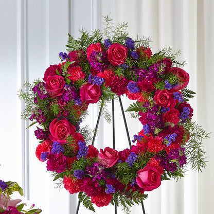 Calming Colors Wreath –  Magnolia Oaks Florist, Tyrone GA