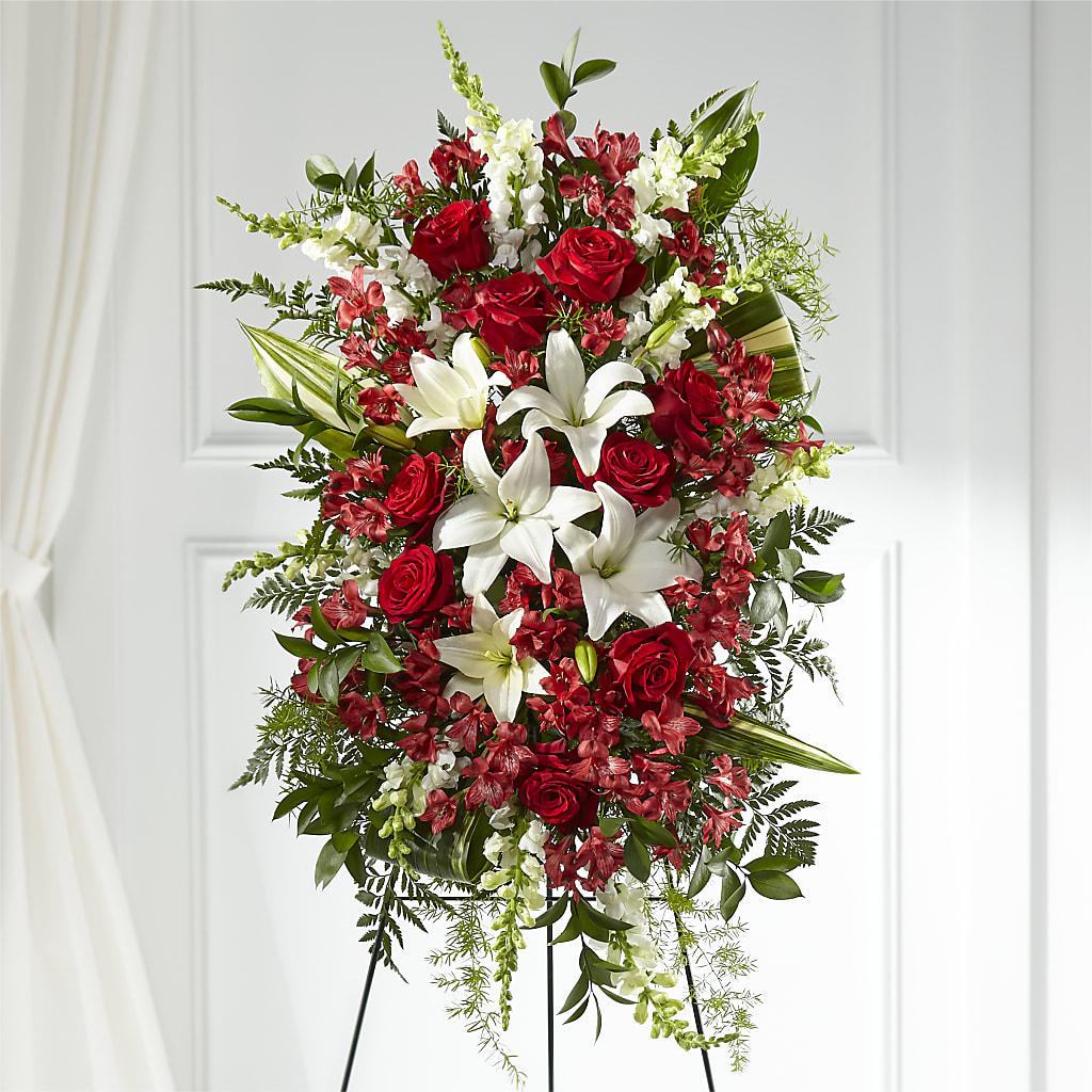 Everlasting Memory Standing Spray –  Magnolia Oaks Florist, Tyrone GA