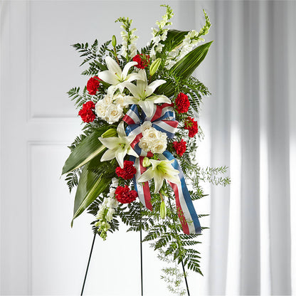 Stars of Life Standing Spray –  Magnolia Oaks Florist, Tyrone GA