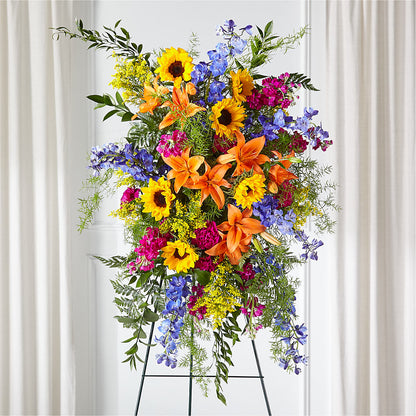 Sunlit Memories Standing Spray (Standard) –  Magnolia Oaks Florist, Tyrone GA