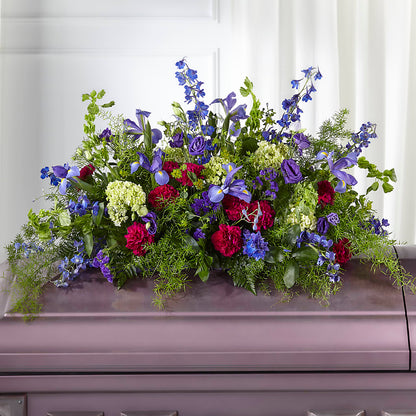 Always Treasured Casket Spray –  Magnolia Oaks Florist, Tyrone GA
