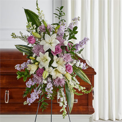 Grateful Hearts Standing Spray –  Magnolia Oaks Florist, Tyrone GA