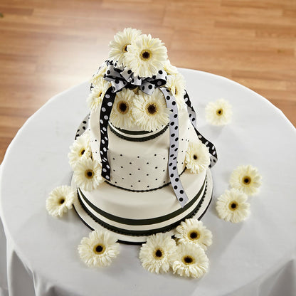 Simple Sophistication Cake Décor –  Magnolia Oaks Florist, Tyrone GA
